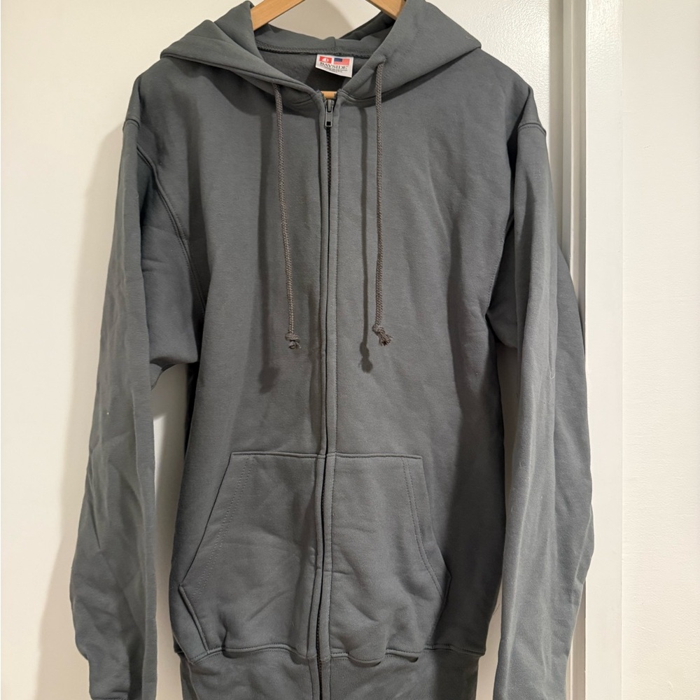 NEW Bayside Gray Zip-Up Hoodie
